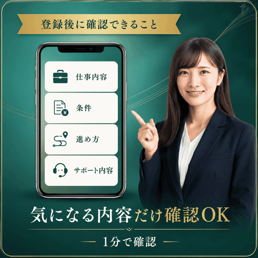サービス案内を確認するイメージ